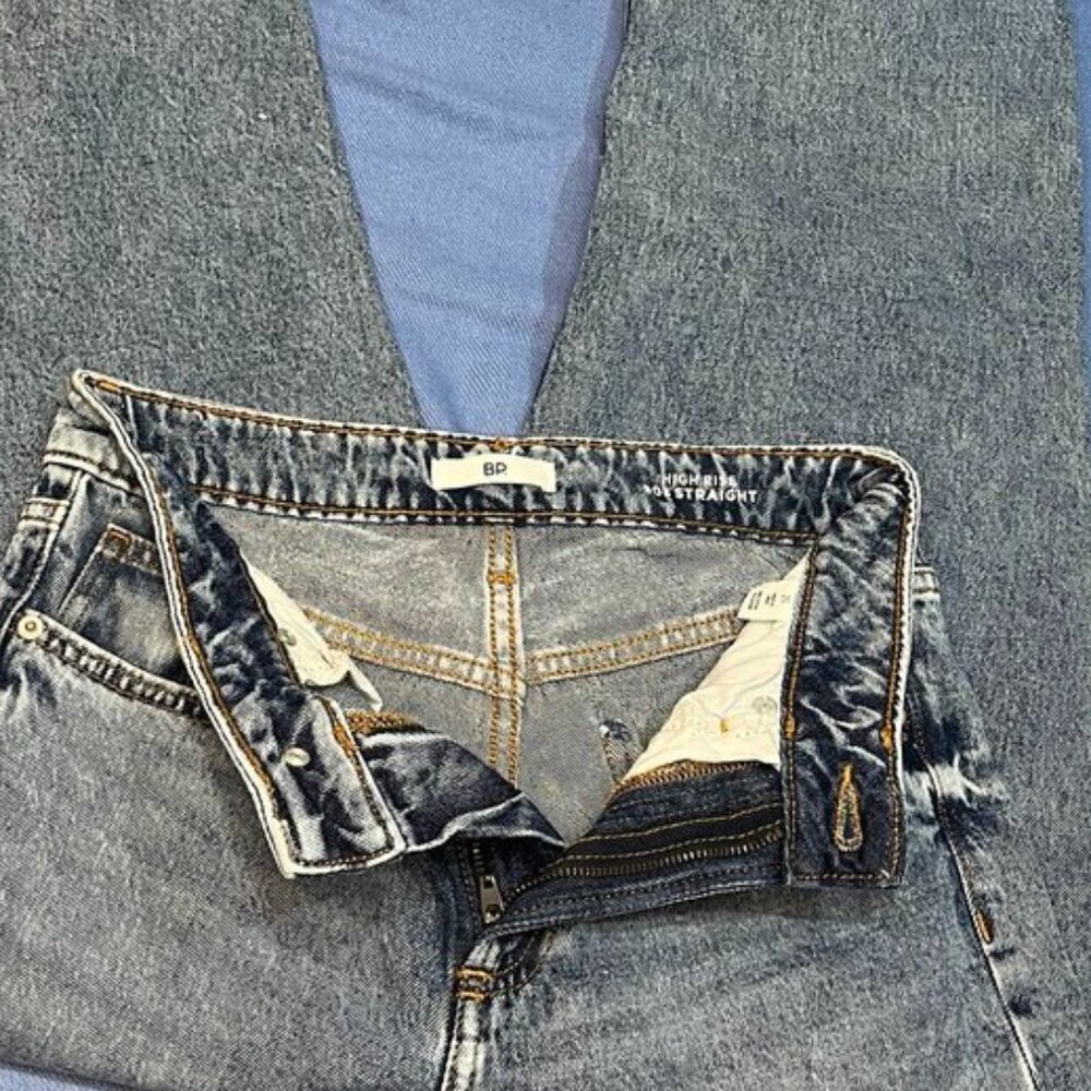 BP. 90s High Rise Straight Leg Acid Wash Jeans Blue Denim – Size 25 – NWOT - Picture 14 of 14